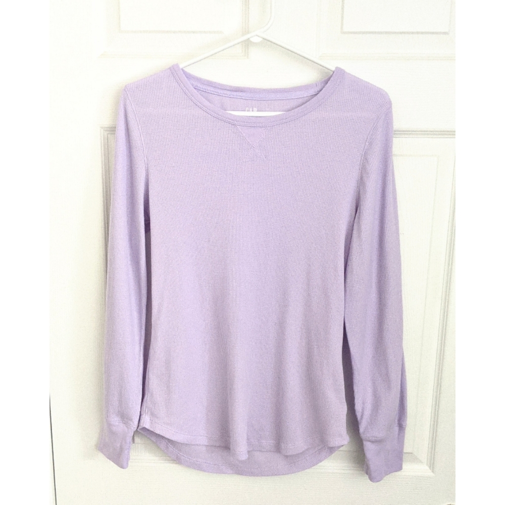 GAP long sleeve waffle knit tee